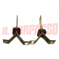 STAFFE PARAURTI ANTERIORE + GOMMINI FIAT 850 COUPE - SPORT ORIGINALI