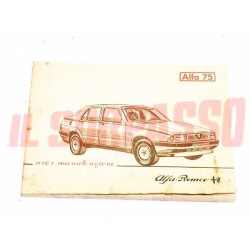 LIBRETTO USO E MANUTENZIONE ALFA ROMEO 75 1 SERIE ORIGINALE