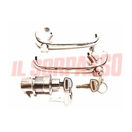 IMPARIGLIO MANIGLIE PORTA SERRATURA BAULE FIAT 1200 1500 1600 OSCA COUPE SPIDER