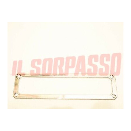 CORNICE PORTA TARGA ANTERIORE CROMATA FIAT 127 128 850 900 T A112 ALFETTA ORIG.