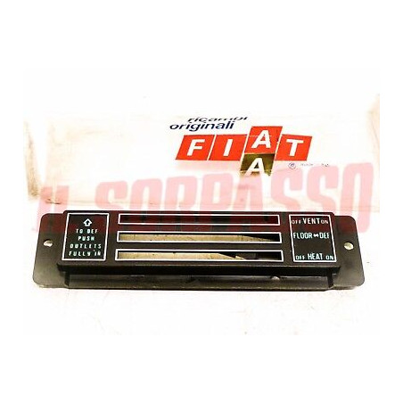 MOSTRINA LEVE RISCALDAMENTO PLANCIA CRUSCOTTO FIAT 128 C CL ORIGINALE IN INGLESE