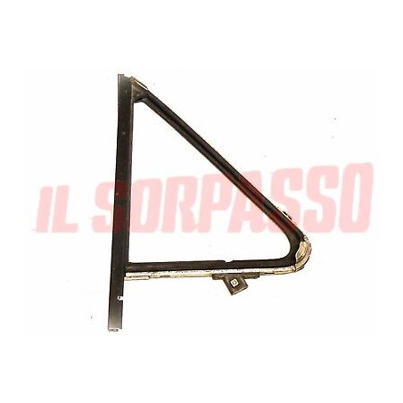 TELAIO VETRO DEFLETTORE SINISTRO FIAT 127 2 SERIE MONTANTE NERO GRANDE + GUARNIZ