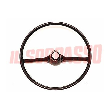 VOLANTE STERZO + PULSANTE CLACSON FIAT 850 BERLINA - 1100 R ORIGINALE USATO