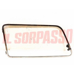 VETRO LATERALE APRIBILE DESTRO + CORNICE AUTOBIANCHI A112 1 2 3 4 S + ABARTH