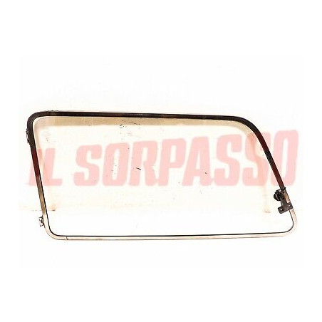 VETRO LATERALE APRIBILE DESTRO + CORNICE AUTOBIANCHI A112 1 2 3 4 S + ABARTH