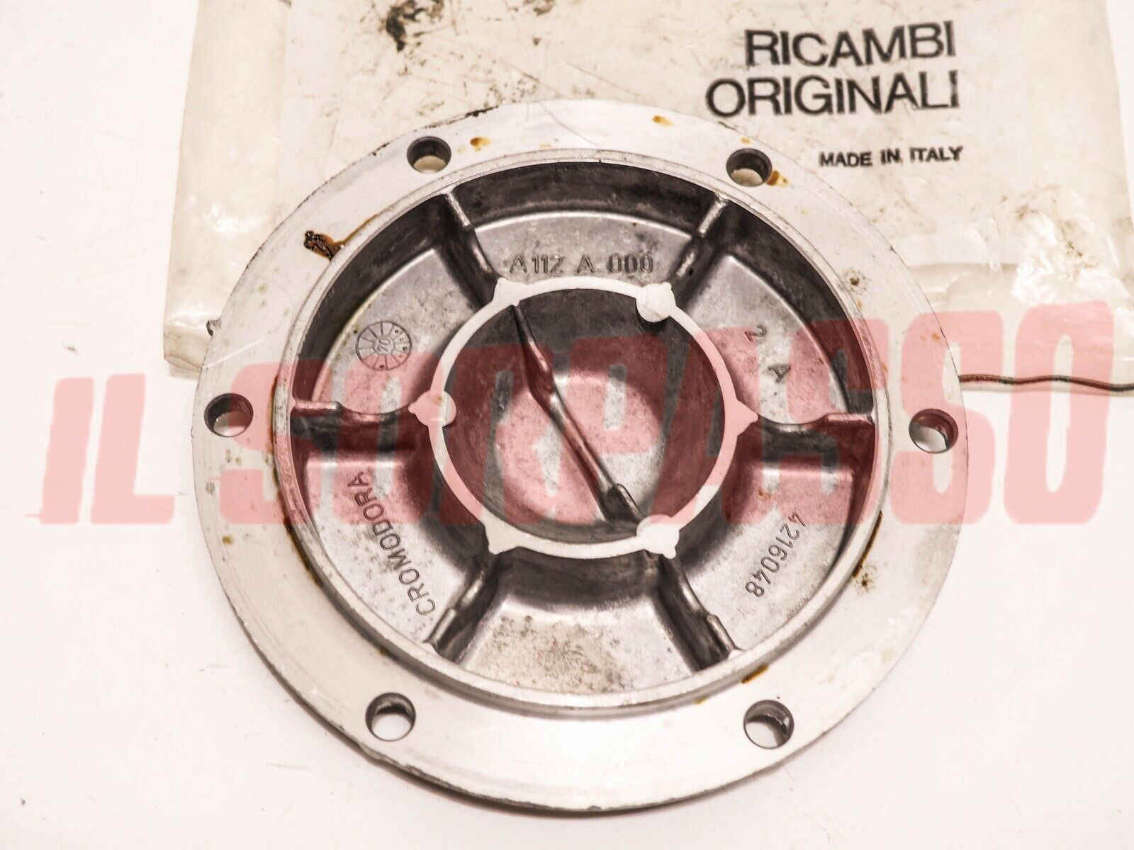 Puleggia Volano Per Motore Elettrico ABAC Originale – D.140 2 Gole Foro 38 Mm - Foto 2