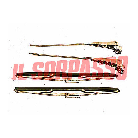 BRACCI + SPAZZOLE TERGI TERGICRISTALLI FIAT 600 T PULMINO FURGONE ORIGINALI