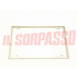 CORNICE PORTA TARGA POSTERIORE NERA ALFA ROMEO LANCIA FIAT ANNI 80 ORIGINALE .