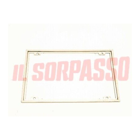 CORNICE PORTA TARGA POSTERIORE NERA ALFA ROMEO LANCIA FIAT ANNI 80 ORIGINALE .