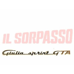 SCRITTA SIGLA COFANO POSTERIORE ALFA ROMEO GIULIA SPRINT GTA