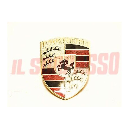 STEMMA SCRITTA LOGO SMALTATO PORSCHE STUTTGART 911 - 912 - 356