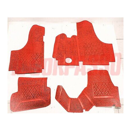 TAPPETI GOMMA INTERNI ROSSI FIAT 500 D - F - L - R + 126