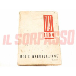 LIBRETTO USO E MANUTENZIONE FIAT 508 C - 1100 A ORIGINALE