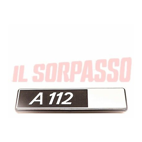 SCRITTA COFANO PORTELLONE POSTERIORE AUTOBIANCHI A112 4 SERIE