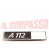 SCRITTA COFANO PORTELLONE POSTERIORE AUTOBIANCHI A112 4 SERIE