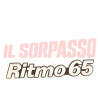 SCRITTA SIGLA POSTERIORE FIAT RITMO 65 ORIGINALE