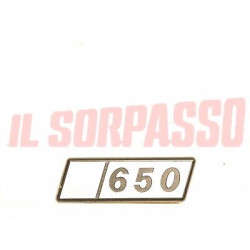 SCRITTA SIGLA COFANO POSTERIORE FIAT 126 ORIGINALE