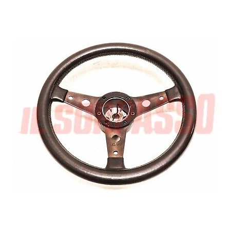 VOLANTE LUISI 3 RAZZE 2 FORI + MOZZO FIAT 126  500 - 600 - 850 - ABARTH DIAM. 34