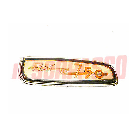 FREGIO CRUSCOTTO SCRITTA MOSTRINA FIAT 750 ACCESSORIO ORIGINALE