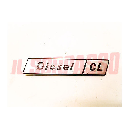 SCRITTA SIGLA FANALE POSTERIORE DESTRO FIAT 131 DIESEL CL IN PLASTICA ORIGINALE