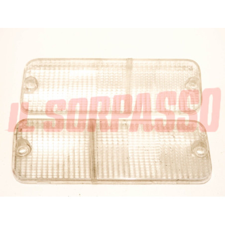 PLASTICHE FANALINI ANTERIORI FRECCE DESTRA SINISTRA BIANCHE FIAT 131 ABARTH ARIC