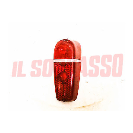 PLASTICA FANALE POSTERIORE DESTRO FIAT 600 2 SERIE ROSSA ESPORTAZIONE ORIGINALE