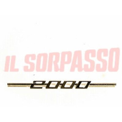 SCRITTA SIGLA COFANO POSTERIORE ALFA ROMEO GT 2000