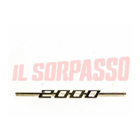 SCRITTA SIGLA COFANO POSTERIORE ALFA ROMEO GT 2000