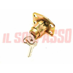 BLOCCHETTO PULSANTE CHIUSURA BAULE PORTELLONE COFANO FIAT 127 - A112 1 SERIE 