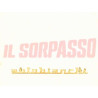 SCRITTA SIGLA AUTOBIANCHI BIANCHINA BERLINA CABRIO TRASFORMABILE PANO DORATA