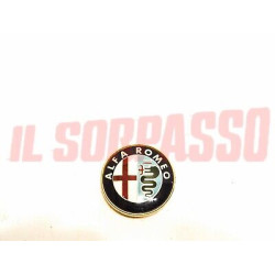 STEMMA LOGO SCRITTA PULSANTE CLACSON VOLANTE STERZO ALFA ROMEO ALFA 75 + TURBO