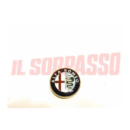 STEMMA LOGO SCRITTA PULSANTE CLACSON VOLANTE STERZO ALFA ROMEO ALFA 75 + TURBO