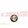 STEMMA LOGO SCRITTA PULSANTE CLACSON VOLANTE STERZO ALFA ROMEO ALFA 75 + TURBO