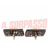 FRECCE LATERALI + GUARNIZIONI BASE CROMATA FIAT 128 131 132 ORIGINALI 