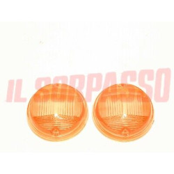 PLASTICHE BIANCHE FANALINI ANTERIORI FIAT 124 COUPE - 850 COUPE 1 S - 1100 R