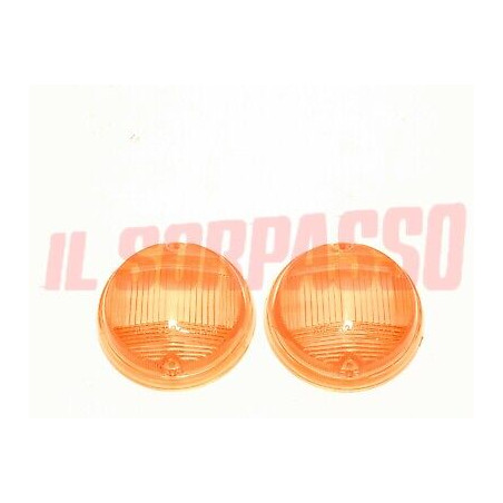 PLASTICHE BIANCHE FANALINI ANTERIORI FIAT 124 COUPE - 850 COUPE 1 S - 1100 R