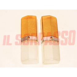 PLASTICHE FANALINI ANTERIORI DESTRO + SINISTRO FIAT 125 BERLINA 1 S 