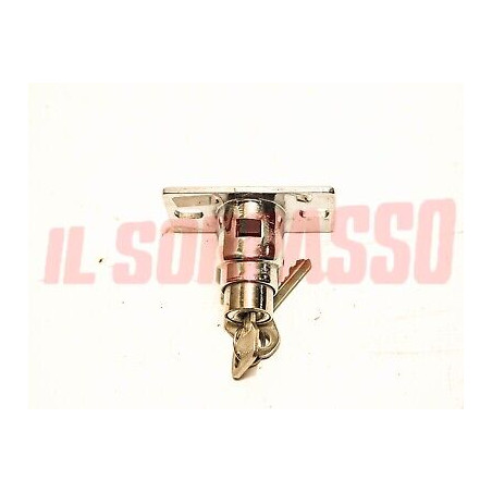 SERRATURA BLOCCHETTO PULSANTE COFANO POSTERIORE FIAT 1300 1500 BERLINA ORIGINALE