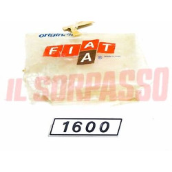 SCRITTA SIGLA COFANO POSTERIORE IN ALLUMINIO FIAT 132 1600  ORIGINALE 