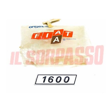 SCRITTA SIGLA COFANO POSTERIORE IN ALLUMINIO FIAT 132 1600  ORIGINALE 