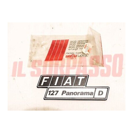 SCRITTA SIGLA POSTERIORE FIAT 127 PANORAMA DIESEL ORIGINALE