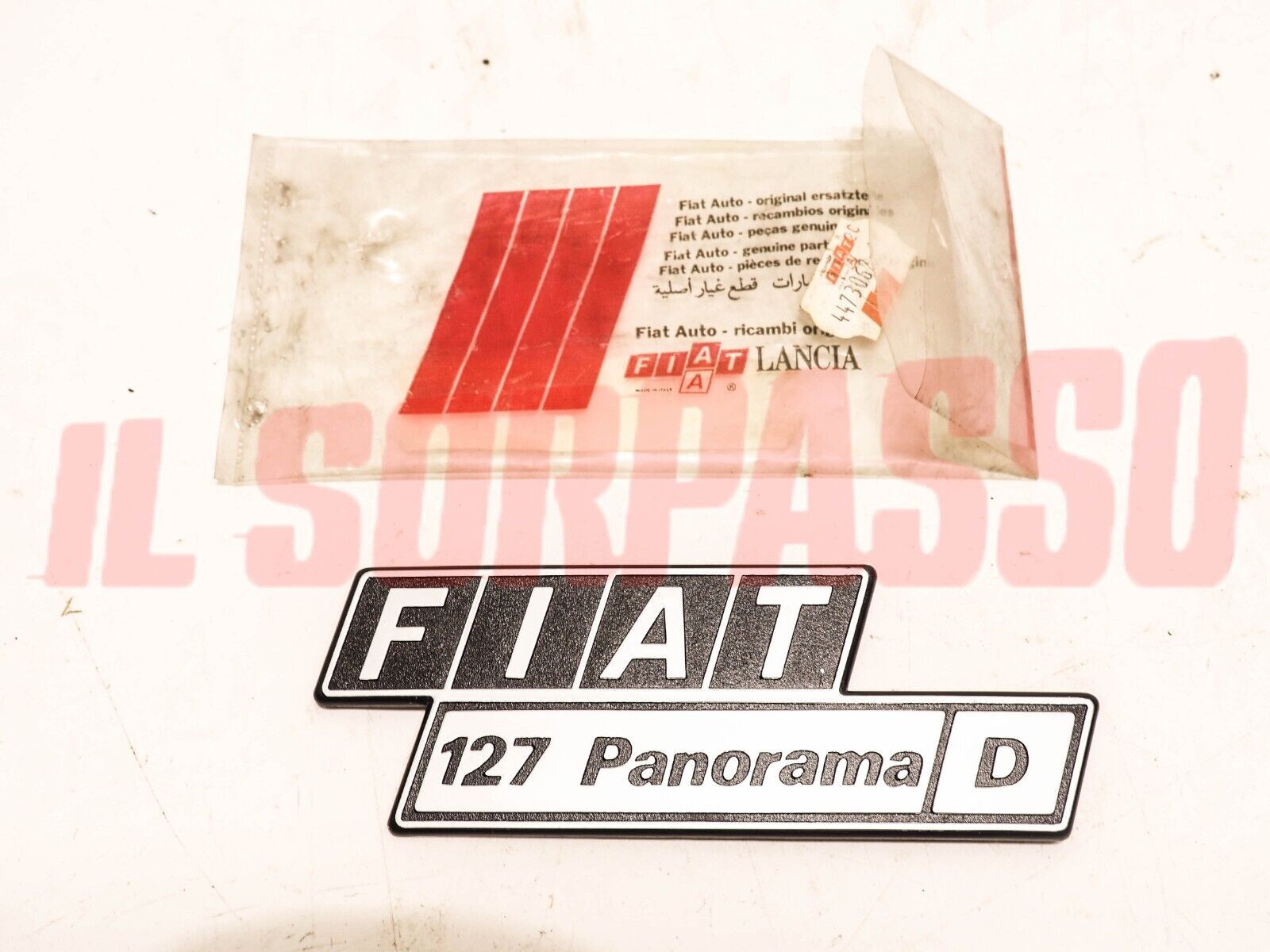 SCRITTA SIGLA POSTERIORE FIAT 127 PANORAMA DIESEL ORIGINALE