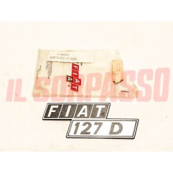 SCRITTA SIGLA COFANO POSTERIORE FIAT 127 D ORIGINALE