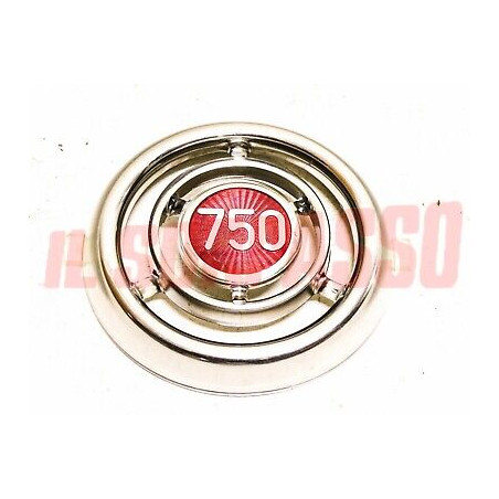 STEMMA FREGIO EMBLEMA ANTERIORE ROSONE FIAT 600 D 750 - MULTIPLA ORIGINALE