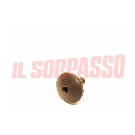 TAPPO FORO CINTURE SICUREZZA LANCIA BETA 2 SERIE ORIGINALE MARRONE