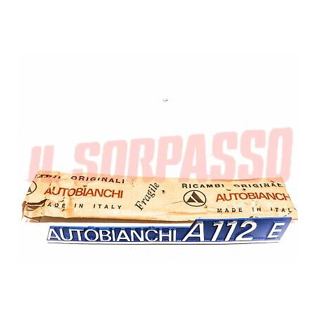 SCRITTA COFANO PORTELLONE POSTERIORE AUTOBIANCHI A112 ELEGANT BLU IN ALLUMINIO