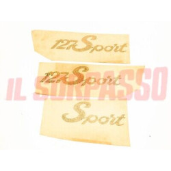 KIT ADESIVI SCRITTE SERIGRAFIE FIAT 127 SPORT ORIGINALI