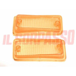 PLASTICHE FANALINI ANTERIORI FRECCE DESTRO SINISTRO FIAT 126 ARANCIO CARELLO