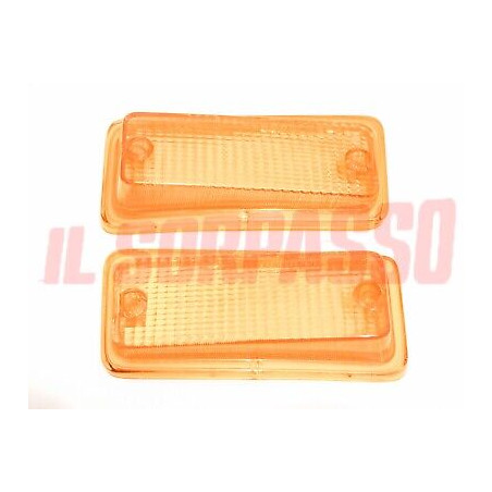 PLASTICHE FANALINI ANTERIORI FRECCE DESTRO SINISTRO FIAT 126 ARANCIO CARELLO