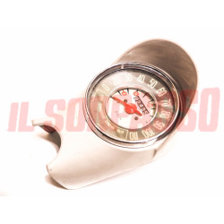 STRUMENTO CONTACHILOMETRI CRUSCOTTO + GUSCIO + GUARNIZIONE FIAT 500 D ORIGINALE